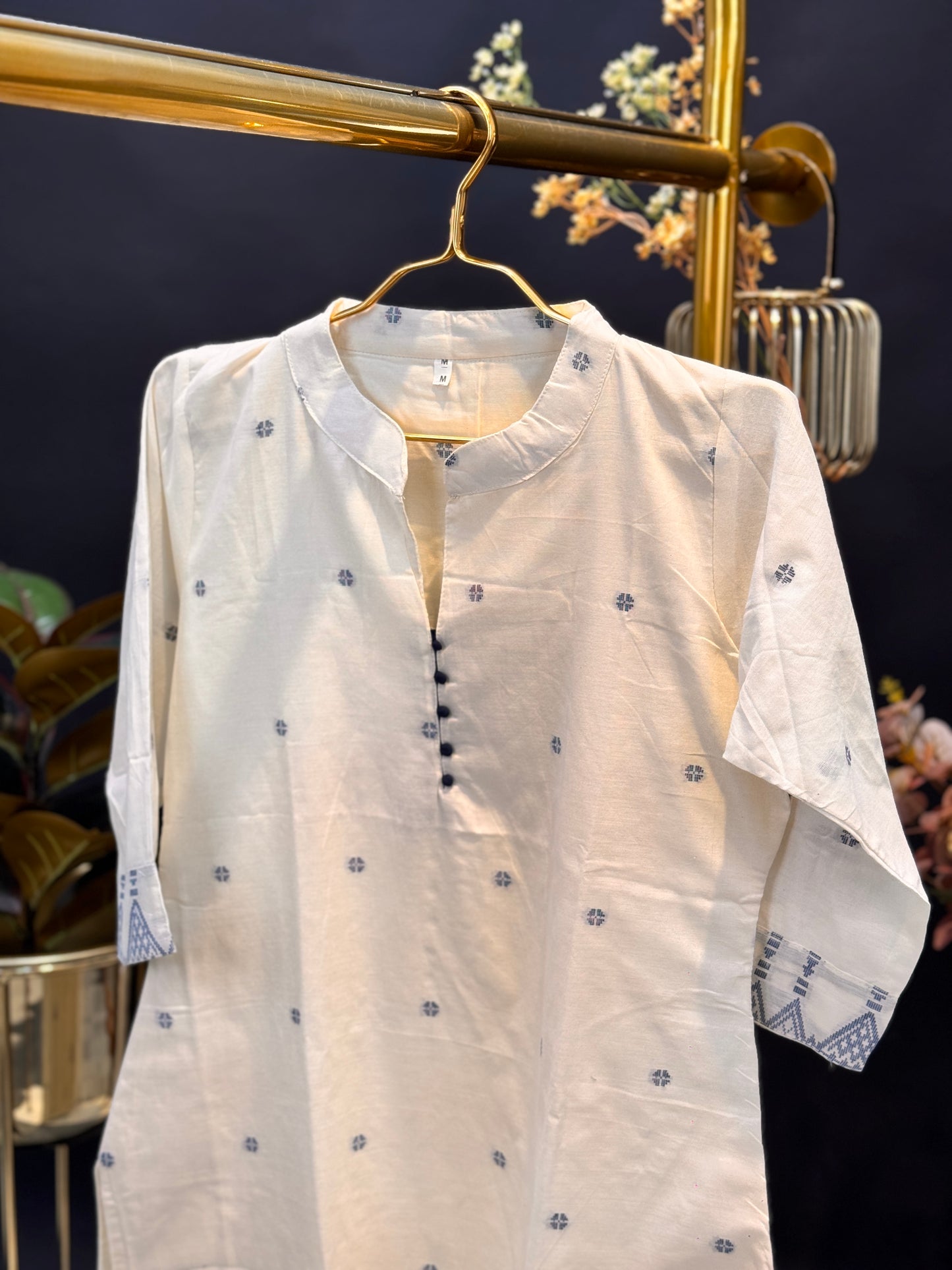 Straight Cut Printed Cotton Kurti