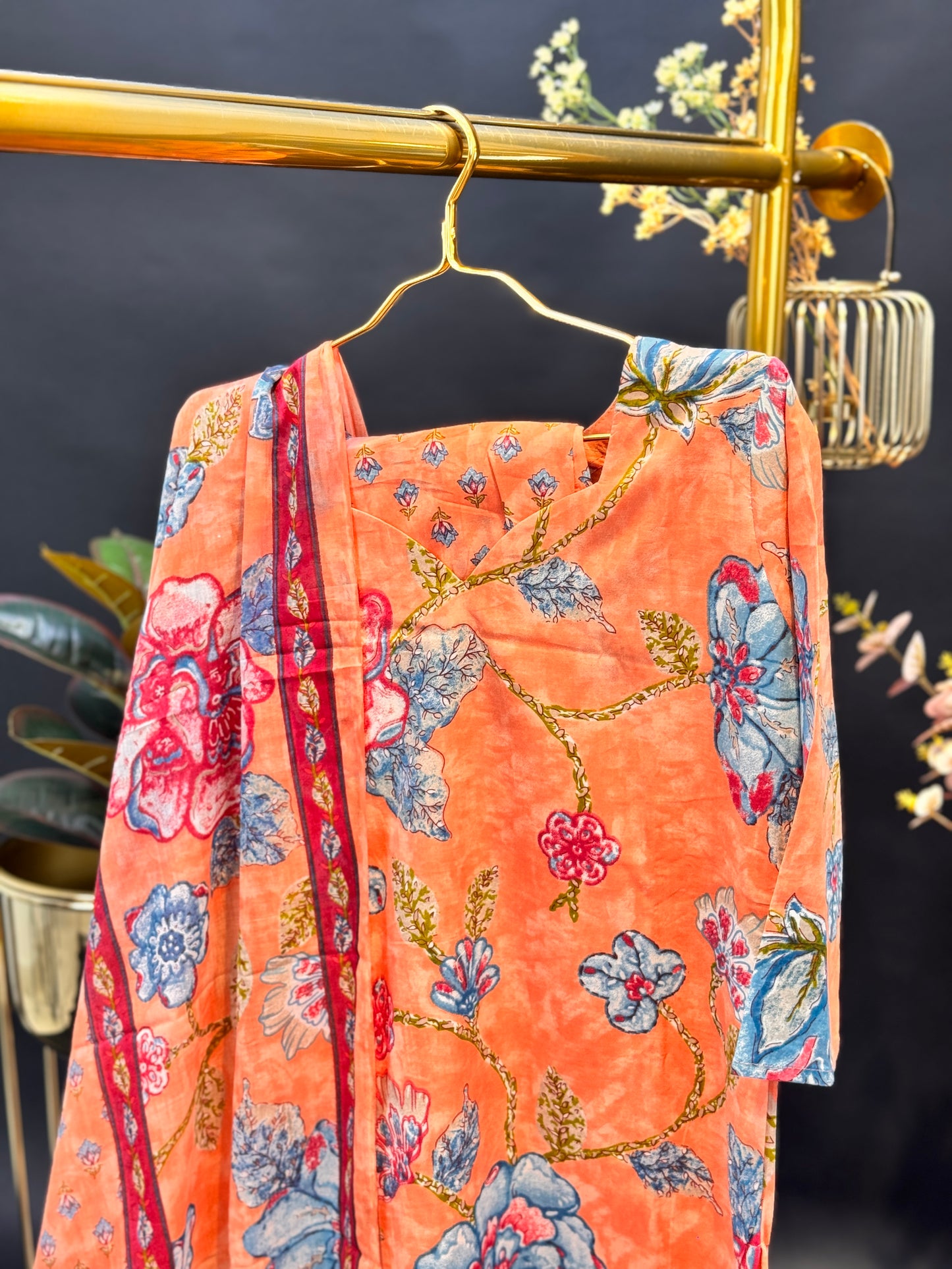 Sunset Bloom Printed Suite 3-Piece set