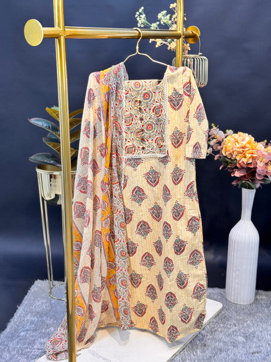 Mughal Charm Printed Suite 3-Piece Set