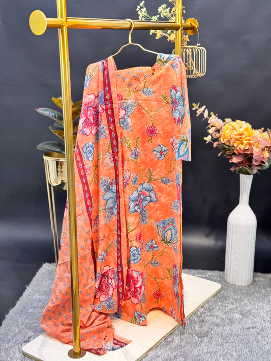 Sunset Bloom Printed Suite 3-Piece set